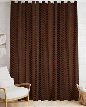 Striped Door Curtain with Eyelets Header - 121.92 cm x 274.32 cm-image-46