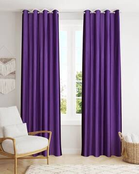 yukany Pack of 2 Door Curtain with Eyelets Header - 121.92 cm x 243.84 cm-picture-19