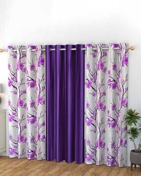 yukany Set of 3 Door Curtain with Eyelets Header-picture-16
