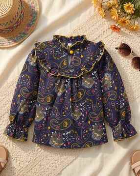 cutiekins Girls Floral Print Regular Fit Top-picture-15
