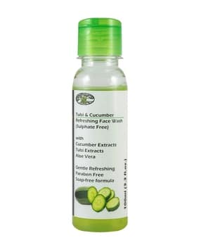 Tulsi & Cucumber Sulphate Free Herbal Refreshing Face Cleanser -image-25