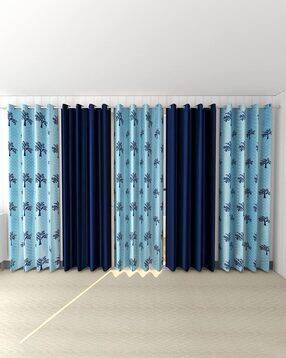 yukany Set of 5 Leaf Window Curtains with Eyelets-picture-46