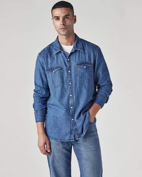 levis Men Slim Fit Shirt with Flap Pockets-picture-36