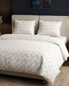 haus & kinder 250 TC Printed King-Size Bedsheet with Pillow Covers-picture-22