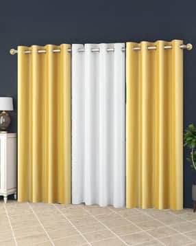 yukany Set of 3 Door Curtains with Eyelets Header-picture-33