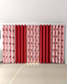 yukany Set of 5 Leaf Print Door Curtains with Eyelets-picture-16