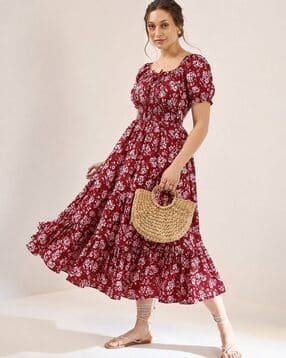 Women Printed Fit & Flare Dress -image-7