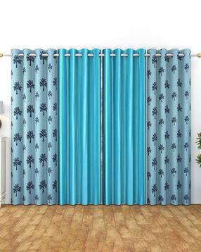 yukany Set of 4 Leaf Window Curtains with Eyelets-picture-18