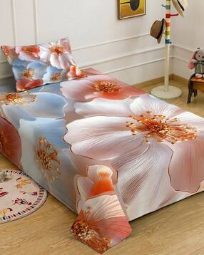 klotthe Cotton Blend Printed Single Bedsheet with Pillow Cover-picture-44