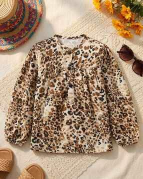 cutiekins Girls Animal Print Regular Fit Top-picture-47