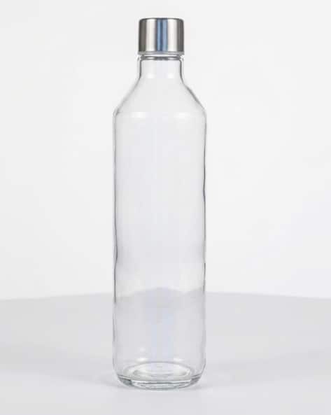 CROCO JAR Glass Water Bottle with Stainless Steel Cap-500ml