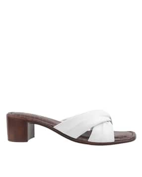 catwalk Women Patterned Criss-Cross Strap Chunky Heels-picture-29