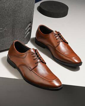 buda jeans co Men Square-Toe Lace-Up Blucher Shoes-picture-30