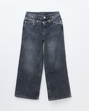 Girls Mid-Rise Washed Jeans-image-43