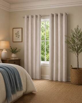 Natural Set of 2 Long Door Curtains-image-26