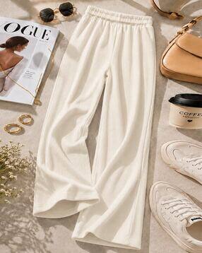 Women High-Rise Relaxed Fit Trousers-image-5