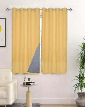 saral home Pack of 2 Cotton Woven Curtains-picture-15