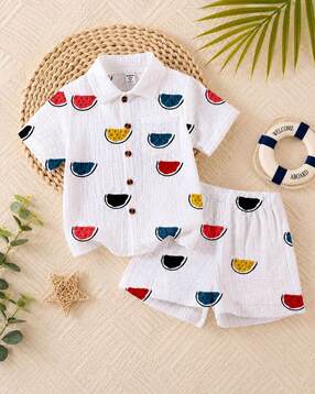 suratsuit Boys Printed Shirt & Shorts Set-picture-38