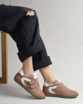 Women Round-Toe Velcro Fastening Sneakers-image-36
