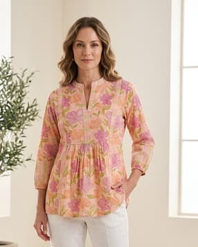 Womens Cotton Printed top