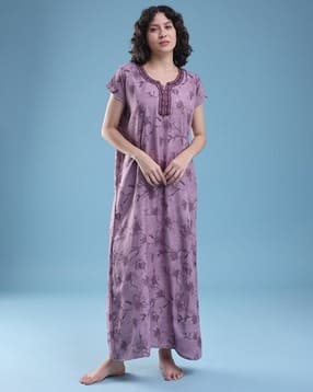 limeroad Women Cotton Printed Nighti-picture-25