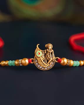voylla Men Stone-Studded Tie-Up Rakhi-picture-28