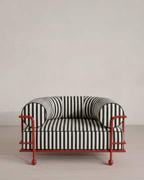 Outdoor Armchair with Stainless Steel Frame-image-5