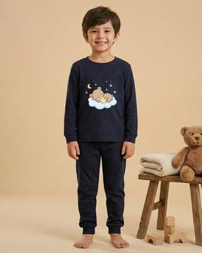 malkiat Boys Graphic Print 2-Piece Nightsuit Set-picture-24