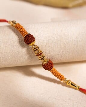 imara Men Tie-Up Rudraksha Thread Rakhi -picture-11