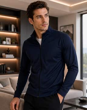 buda jeans co Men Zip-Front Regular FIt Track Jacket-picture-20