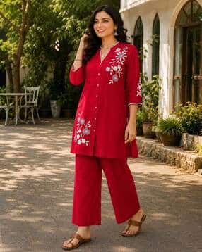 nayam by lakshita Women Embroidered 2-Piece Co-Ord Set-picture-28
