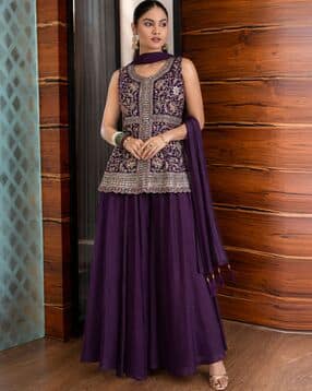 nyrika Women Embroidery Flared Kurta Set-picture-11