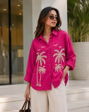 acai Women Embroidered Shirt Top-picture-12