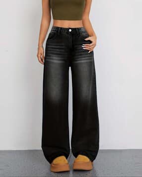Women High Rise Relaxed Jeans-image-27