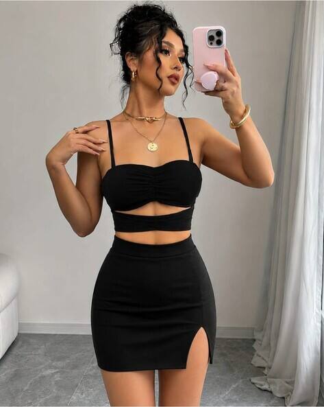Buda Jeans Co Women Fitted Regular Crop Top