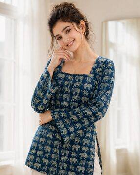 nyrika Women Printed Relaxed Fit Tunic-picture-15