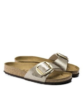 birkenstock Women Madrid Big Buckle Narrow Width Natural Leather Oiled One-Strap Sandals-picture-31