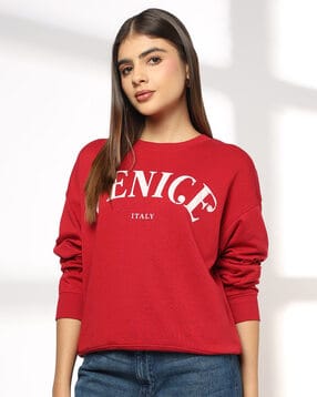 dnmx Women Typographic Classic Fit Sweatshirt-picture-13