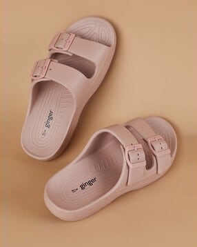 ginger by lifestyle Slides with Double Buckle Straps-picture-10