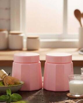 Set of 2 Glass Storage Jars with Lids-image-32
