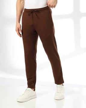 teamspirit Men Striped Open Hem Straight Seersucker Track Pants-picture-11