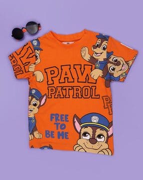 Boys Printed Round-Neck T-Shirt-image-19