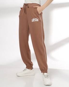 teamspirit Women Printed Contrast Piping Cuffed Trackpants-picture-2