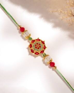 voylla Tie-Up Eternal Bloom Floral Rakhi-picture-2