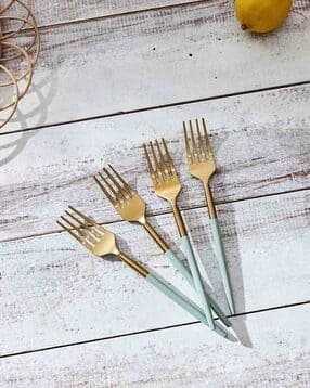 chumbak Set of 4 Stainless Steel Forks-picture-45