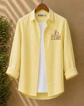 buda jeans co Men Embroidered Regular Fit Shirt-picture-42