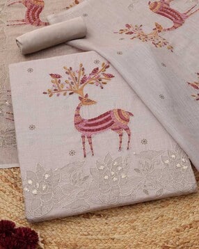 Women Embroidered 3-Piece Unstitched Dress Material-image-44