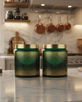 Set of 2 Printed BPA Free Storage Jar Set-image-24