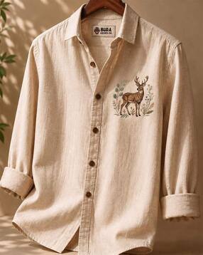 Men Embroidered Regular Fit Shirt-image-31