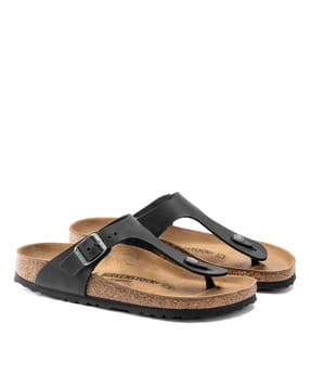 birkenstock Unisex Gizeh Regular Width Leather Oiled Thong Sandals-picture-34